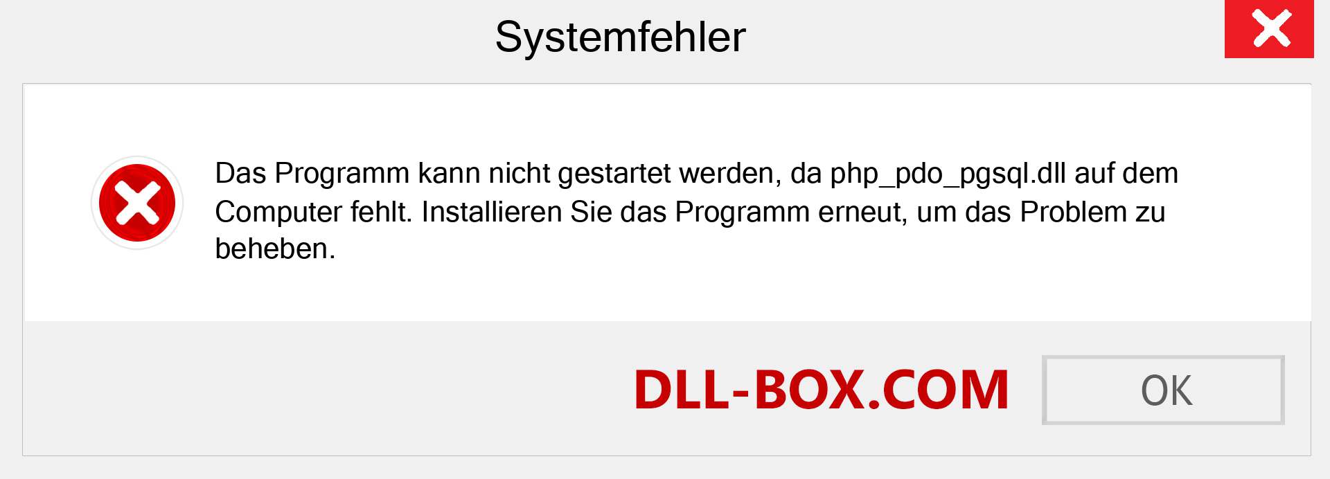 php_pdo_pgsql.dll-Datei fehlt?. Download für Windows 7, 8, 10 - Fix php_pdo_pgsql dll Missing Error unter Windows, Fotos, Bildern