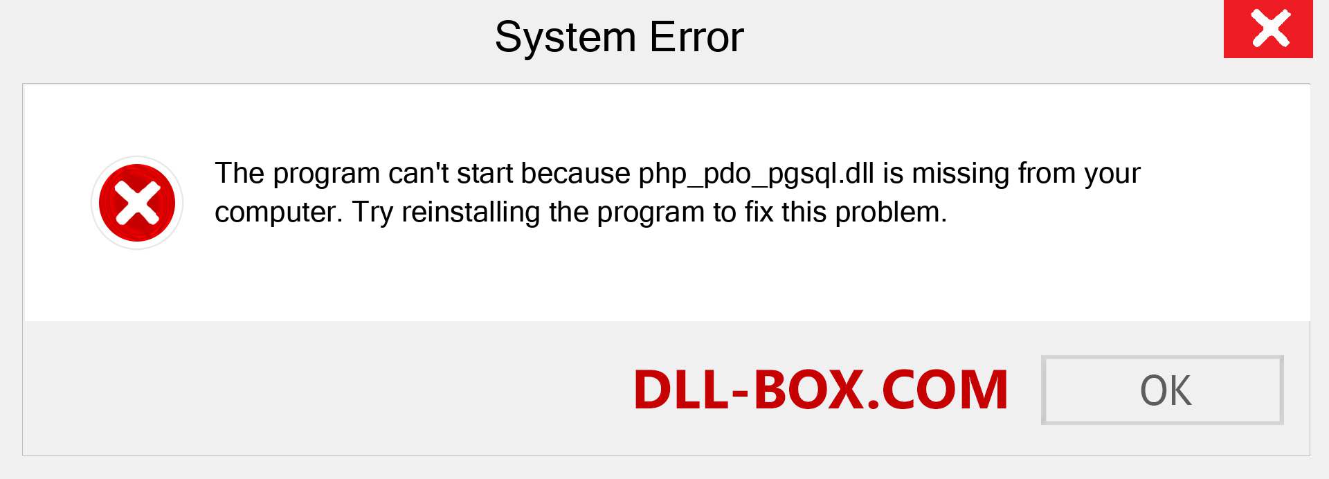  php_pdo_pgsql.dll file is missing?. Download for Windows 7, 8, 10 - Fix  php_pdo_pgsql dll Missing Error on Windows, photos, images